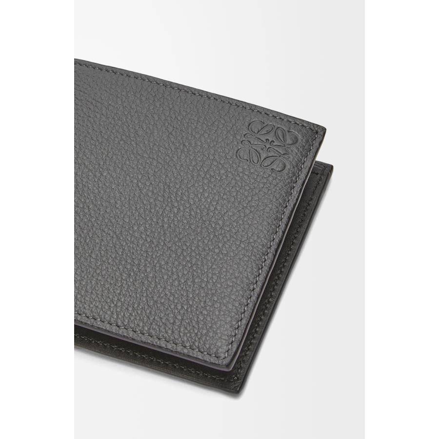 ロエベ LOEWE 2025秋冬メンズ バイフォールド コインウォレット 財布（ソフトグレインカーフ）【アンスラサイト 】【送料無料】【正規品】の画像