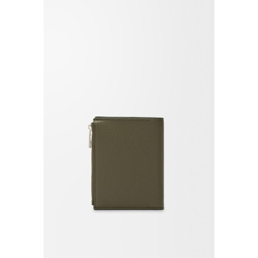 ロエベ LOEWE 2025秋冬メンズ スリム コンパクト ウォレット 財布（ソフトグレインカーフ）【カーキグリーン 】【送料無料】【正規品】の画像