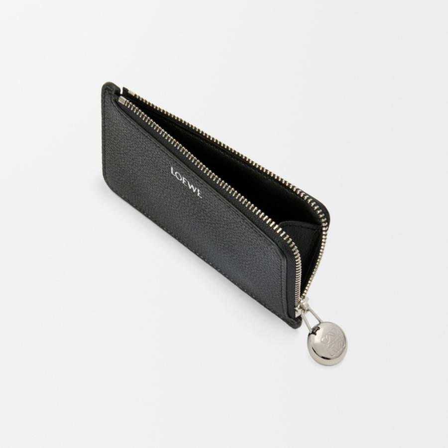 ロエベ LOEWE 2025秋冬レディース ペブル コインカードホルダー（ペブルグレインカーフ）【ブラック 】【送料無料】【正規品】の画像