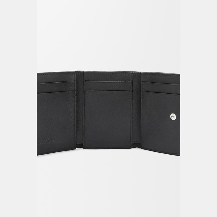 超美品⭐️LOEWE アナグラム トライフォールド ウォレット 財布 黒ブラック LOEWE（ロエベ） LOEWE 2025秋冬レディース アナグラム トライ
