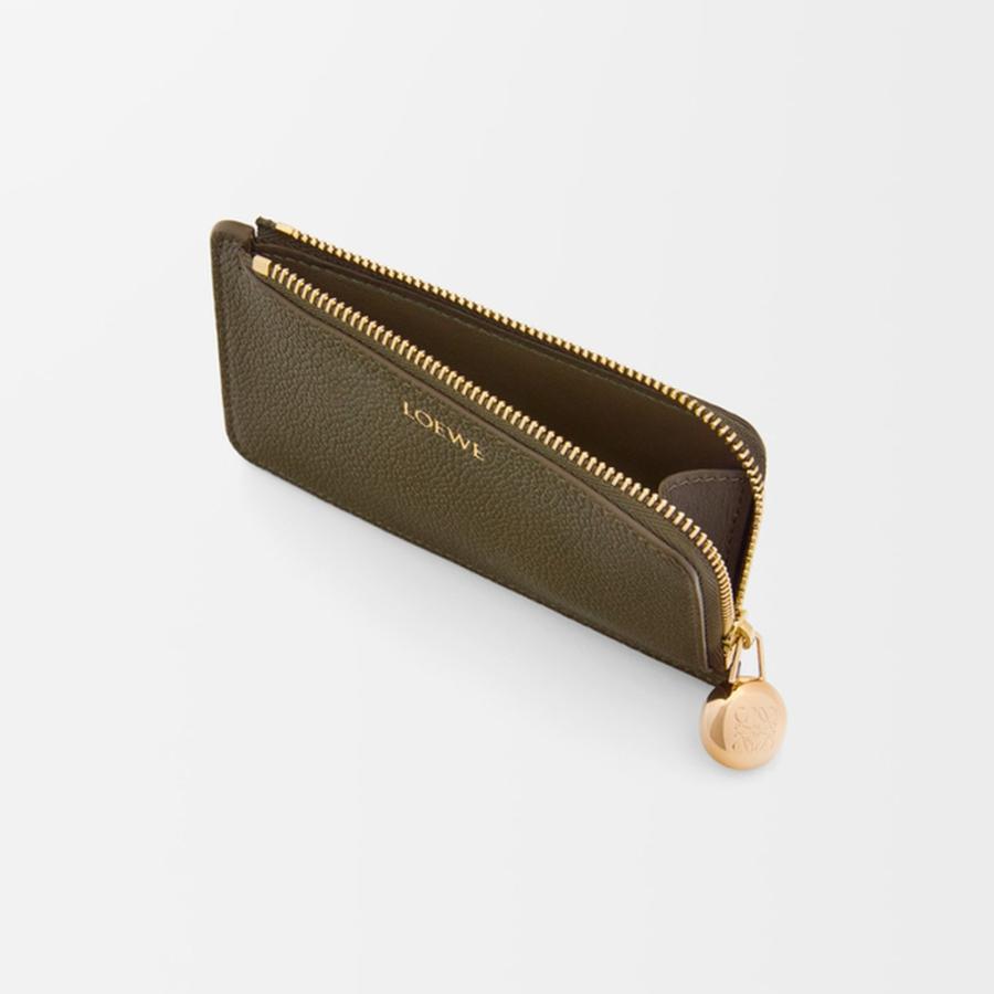ロエベ LOEWE 2025秋冬レディース ペブル コインカードホルダー（ペブルグレインカーフ）【ダークカーキグリーン 】【送料無料】【正規品】の画像