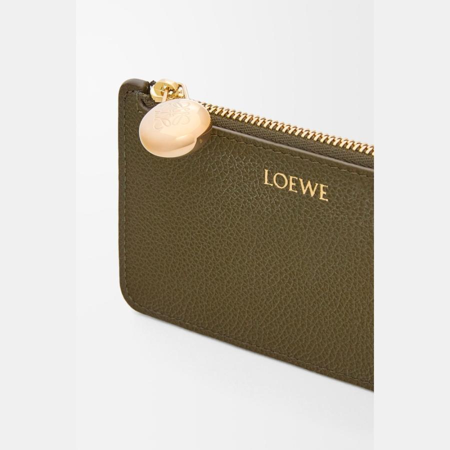 ロエベ LOEWE 2025秋冬レディース ペブル コインカードホルダー（ペブルグレインカーフ）【ダークカーキグリーン 】【送料無料】【正規品】の画像