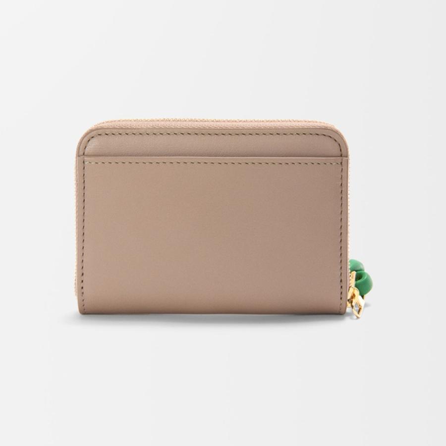 ロエベ LOEWE 2025秋冬レディース ジップ コインパース（シャイニーナパカーフ）【サンド/トロピカルグリーン 】【送料無料】【正規品】の画像