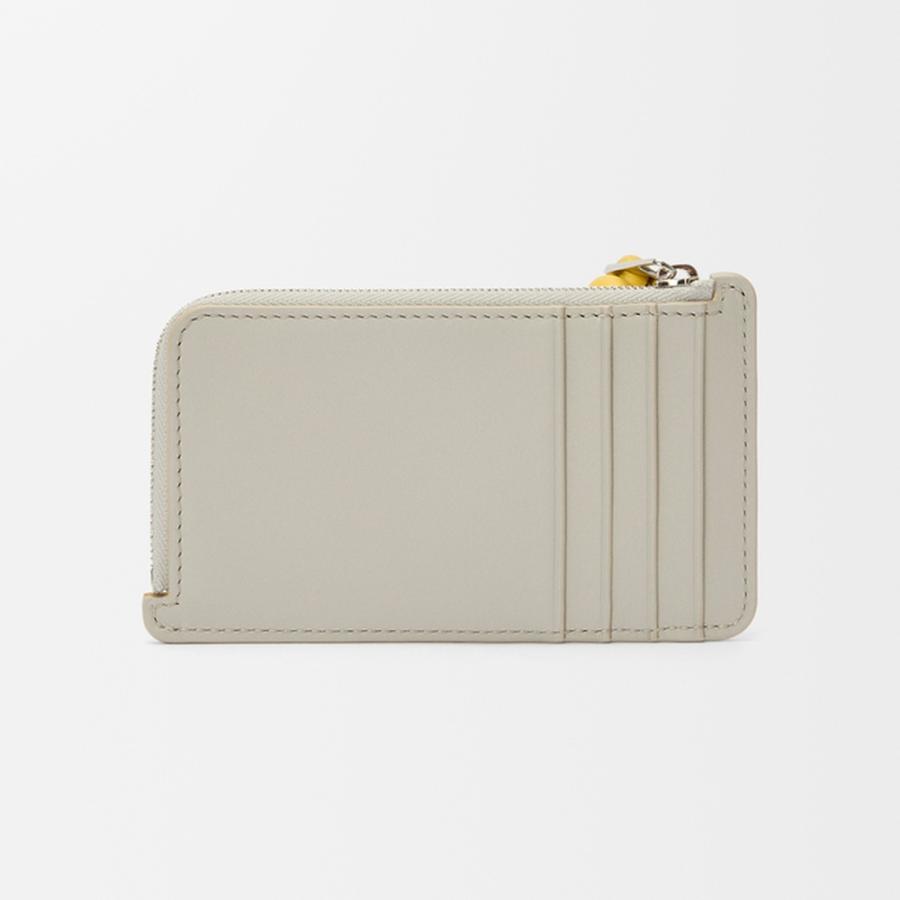 ロエベ LOEWE 2025秋冬レディース ノット コインカードホルダー（シャイニーナパカーフ）【シェルグレー/ダンデライオン 】【送料無料】【正規品】の画像