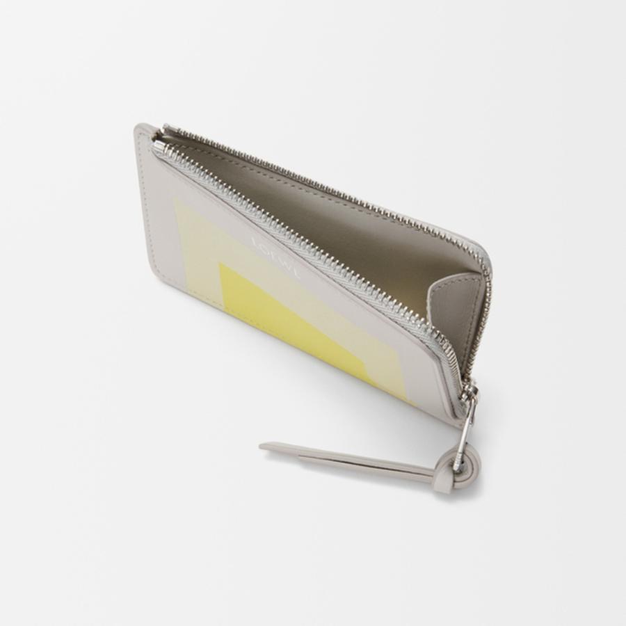 ロエベ LOEWE 2025秋冬レディース コインカードホルダー（ナパカーフ）【ペールグレー/ライトシトリン 】【送料無料】【正規品】の画像