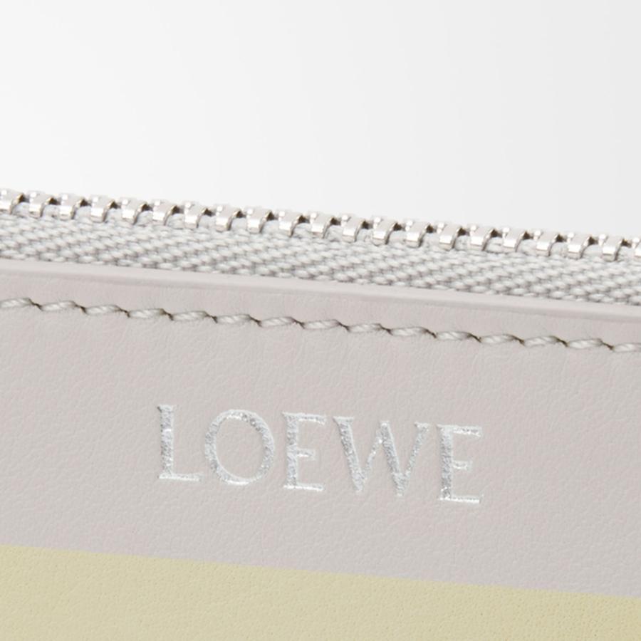 ロエベ LOEWE 2025秋冬レディース コインカードホルダー（ナパカーフ）【ペールグレー/ライトシトリン 】【送料無料】【正規品】の画像