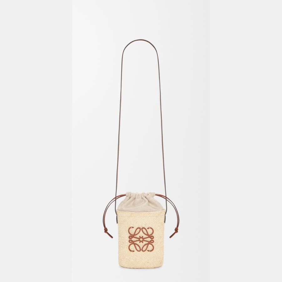 ロエベ LOEWE 2025秋冬メンズ スクエア ポケット（イラカヤシ&カーフ）【ナチュラル/タン 】【送料無料】【正規品】の画像