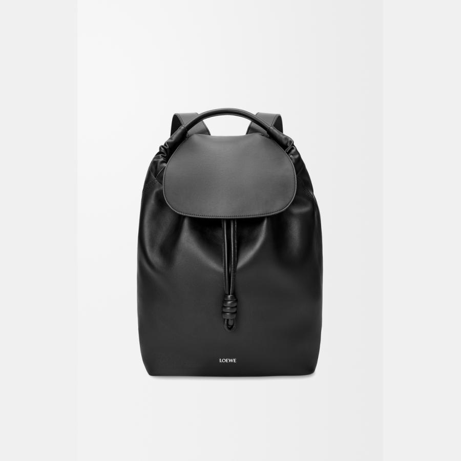 LOEWE ブラックリュック・バックパック LOEWE ロエベ 2025秋冬メンズ フラメンコ バックパック（シャイニー