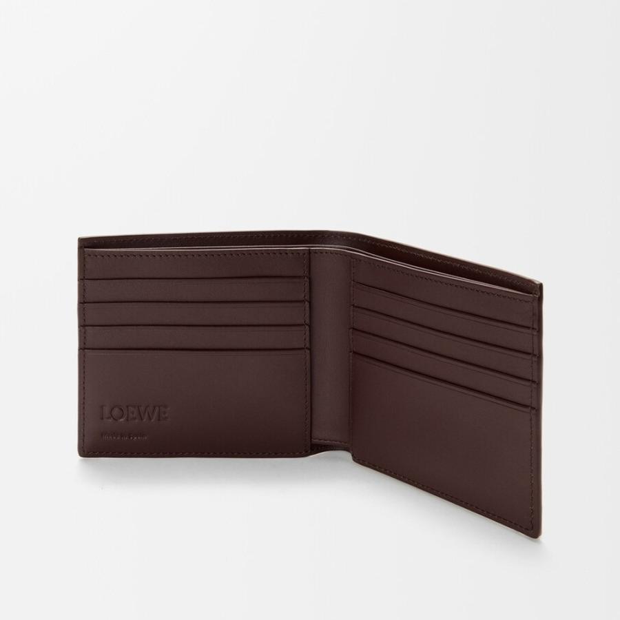 ロエベ LOEWE 2026春夏メンズ キャッツ バイフォールド ウォレット 財布【ブラウン 】【送料無料】【正規品】の画像