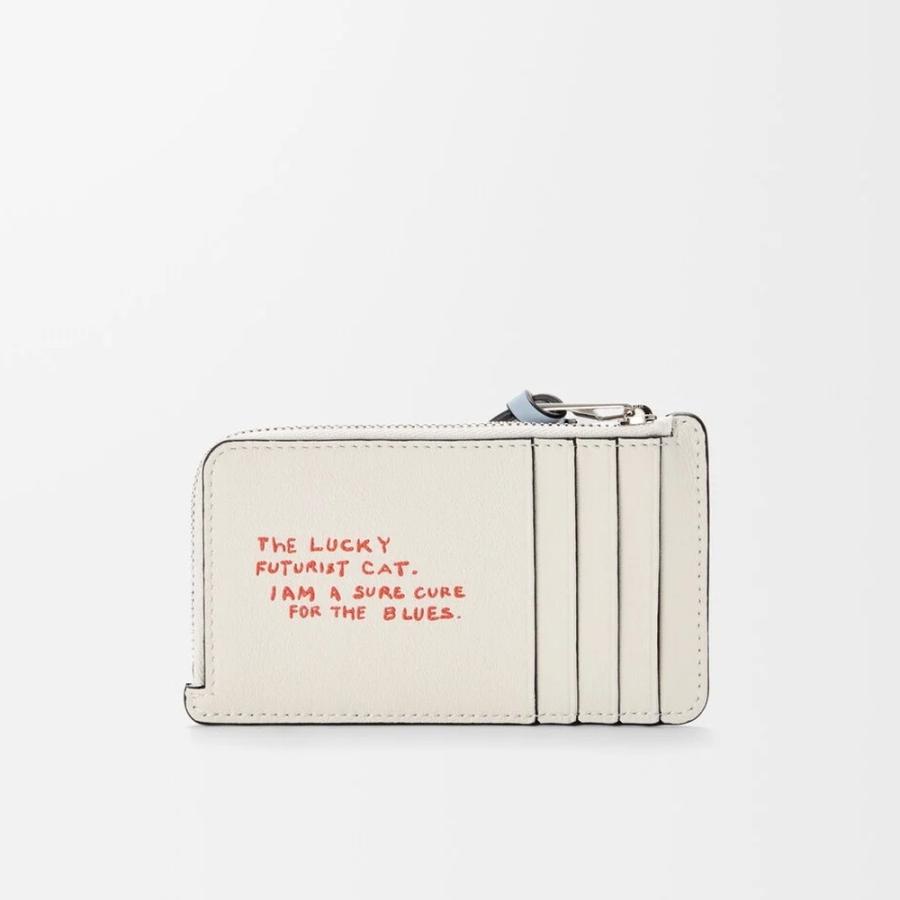 ロエベ LOEWE 2026春夏メンズ フューチャリスト キャット コインカードホルダー【ソフトホワイト 】【送料無料】【正規品】の画像