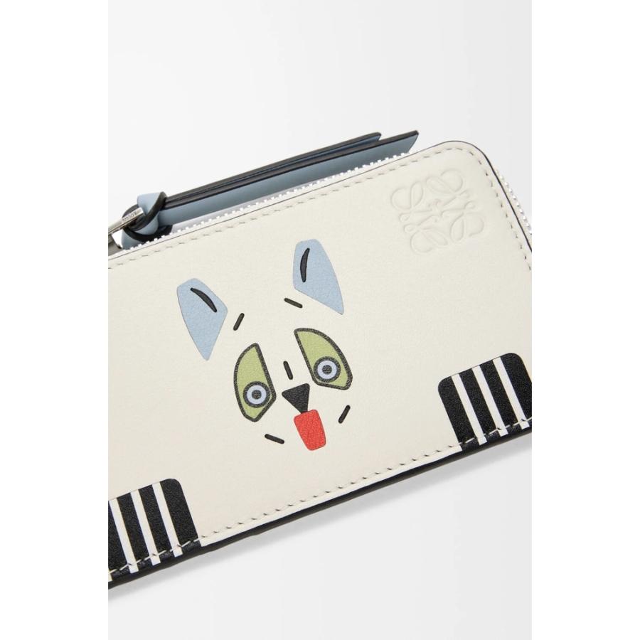 ロエベ LOEWE 2026春夏メンズ フューチャリスト キャット コインカードホルダー【ソフトホワイト 】【送料無料】【正規品】の画像