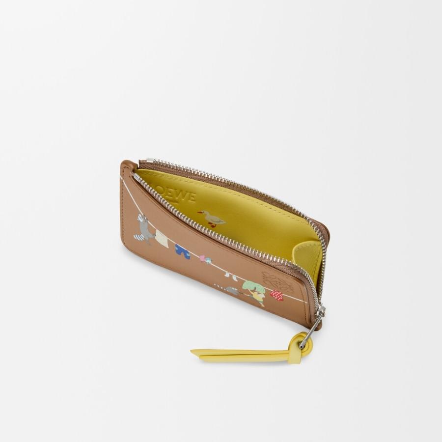 ロエベ LOEWE 2026春夏レディース アライグマ コインカードホルダー【モカ 】【送料無料】【正規品】の画像