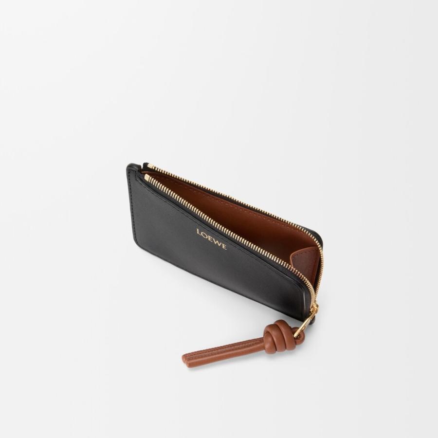 ロエベ LOEWE 2026春夏レディース ノット コインカードホルダー【ブラック/スクワラル 】【送料無料】【正規品】の画像
