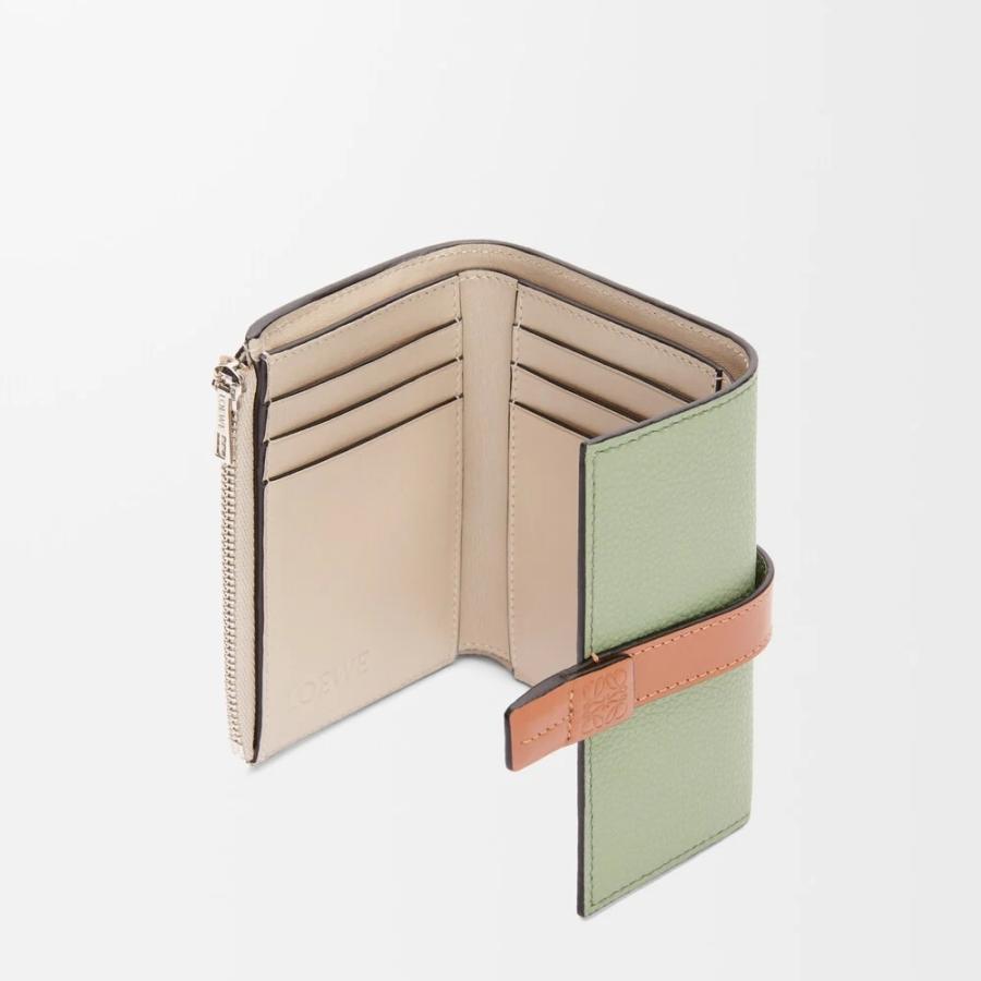 ロエベ LOEWE 2026春夏レディース バーティカル ウォレット 財布 スモール【ローズマリー/タン 】【送料無料】【正規品】の画像