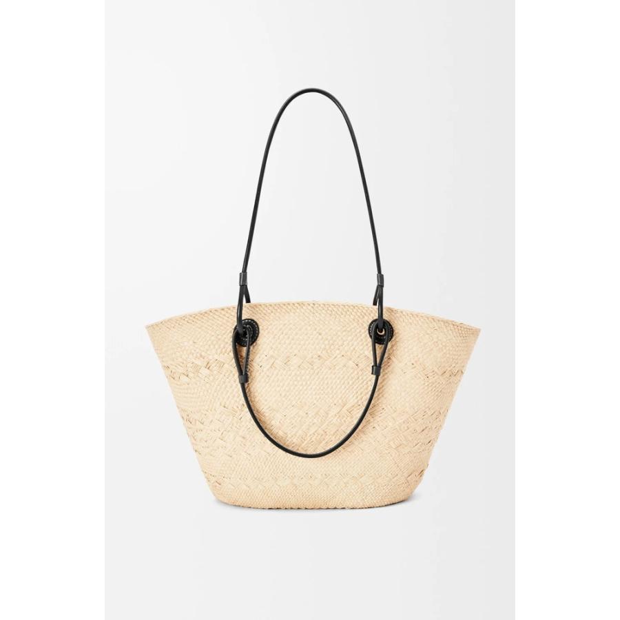 ロエベ LOEWE 2026春夏レディース アナグラム バスケットバッグ ミディアム（イラカヤシ&カーフ）【ナチュラル/ブラック 】【送料無料】【正規品】_2