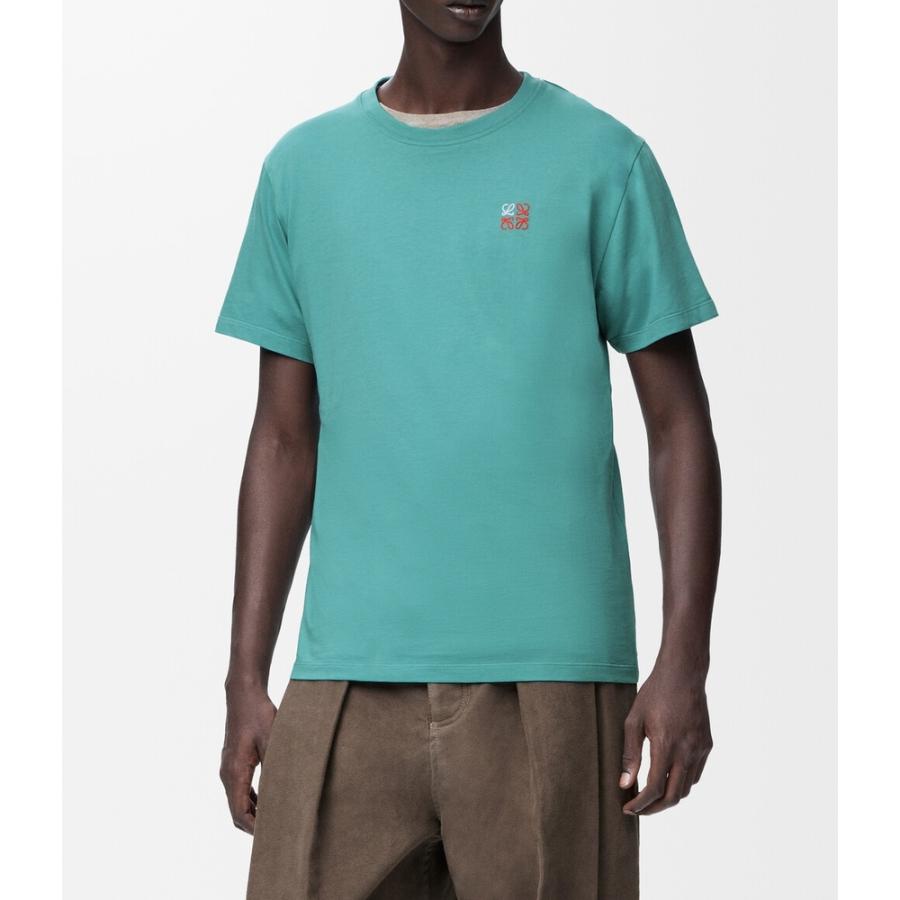 ロエベ LOEWE 2026春夏メンズ レギュラーフィット Tシャツ【ライトブルー 】【送料無料】【正規品】の画像