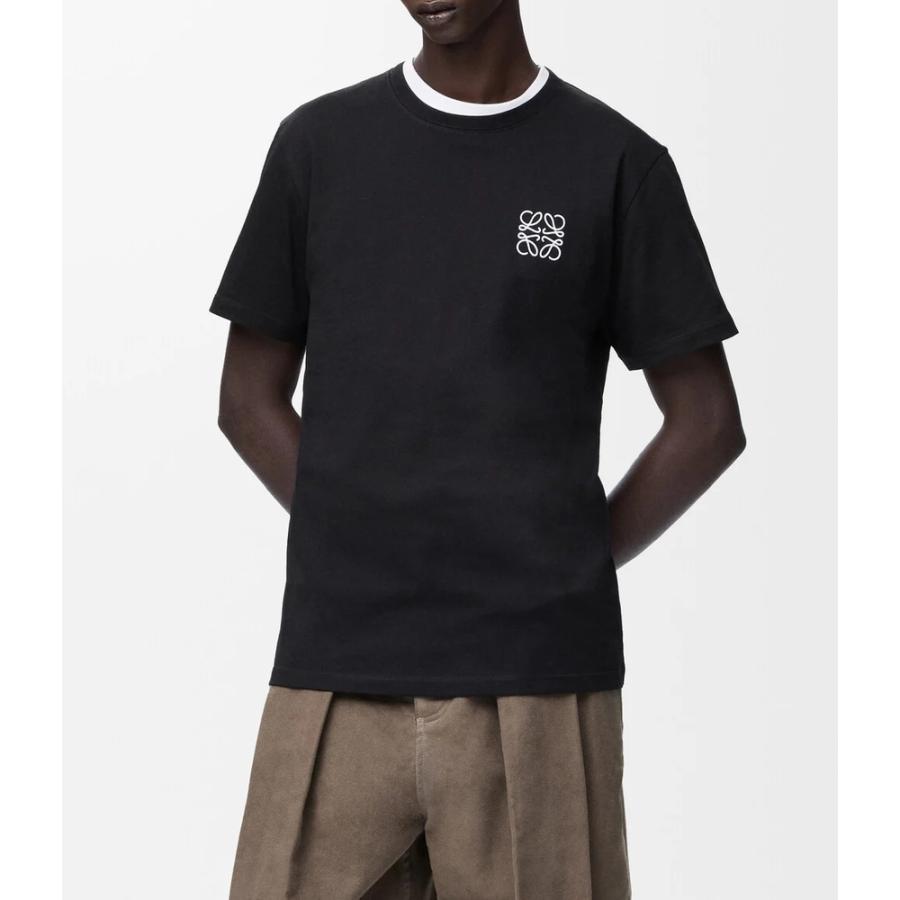 ロエベ LOEWE 2026春夏メンズ レギュラーフィット Tシャツ【ブラック 】【送料無料】【正規品】の画像