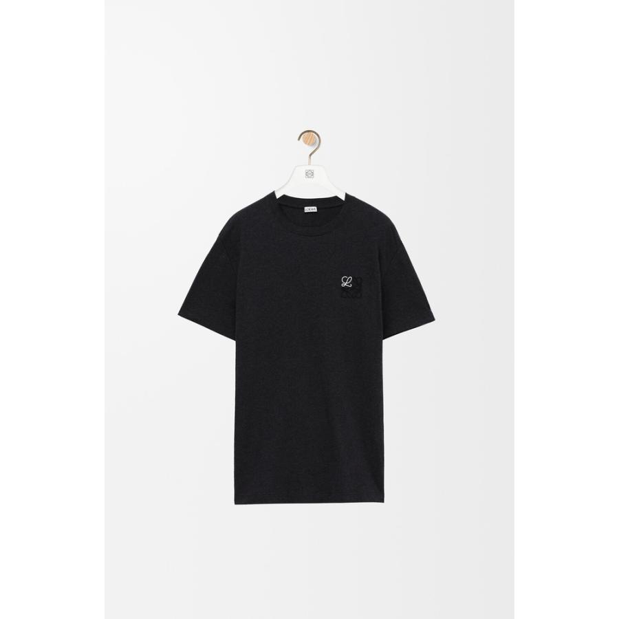 ロエベ LOEWE 2026春夏メンズ レギュラーフィット Tシャツ【アンスラサイト 】【送料無料】【正規品】