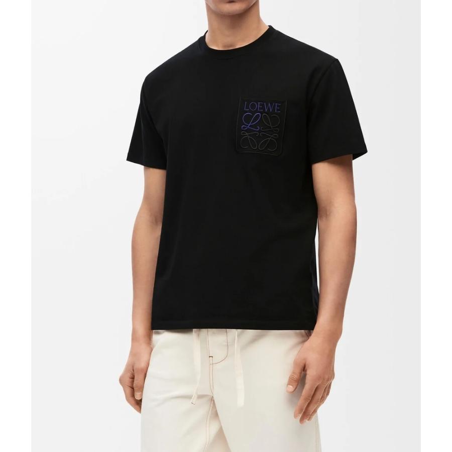 ロエベ LOEWE 2026春夏メンズ リラックスフィットTシャツ【ブラック 】【送料無料】【正規品】の画像