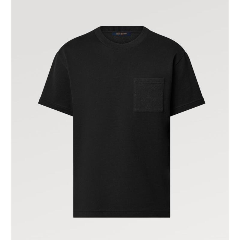 ルイヴィトン LOUIS VUITTON メンズ ピケコットンTシャツ【ノワール 
