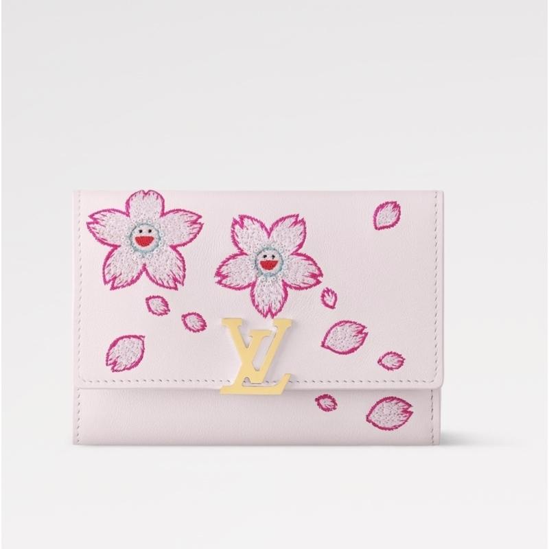 ルイヴィトン LV × TM ポルトフォイユ・カプシーヌ コンパクト 村上隆 ルイヴィトン LOUIS VUITTON 折財布 三つ折り財布 村上隆 LV × TM