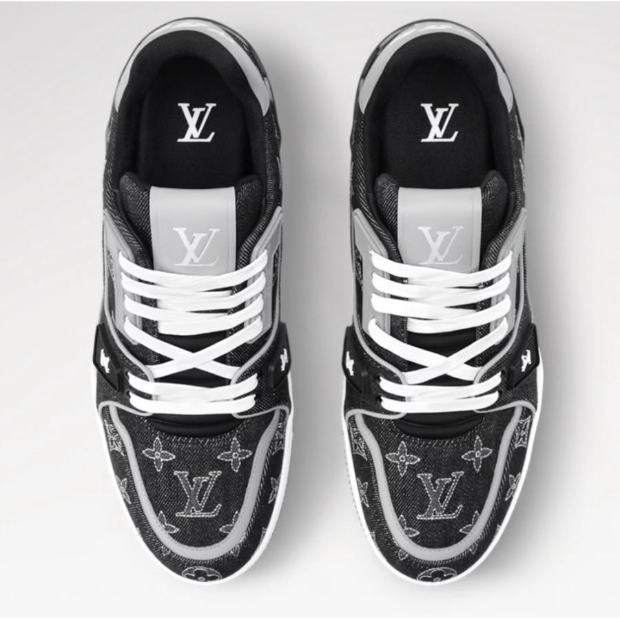 LV トレイナー スニーカー ノワール サイズ8 LOUIS VUITTON ルイヴィトン メンズ LV トレイナー スニーカー