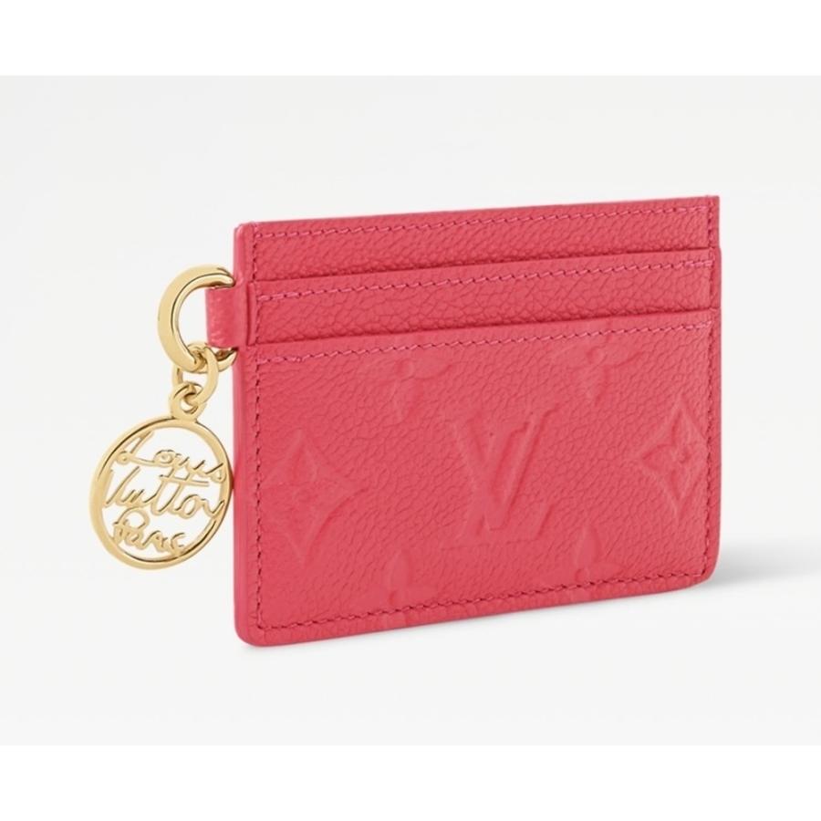 ルイヴィトン LOUIS VUITTON ポルト カルト LV チャームカードケース【ストロベリーピンク 】【送料無料】【正規品】の画像