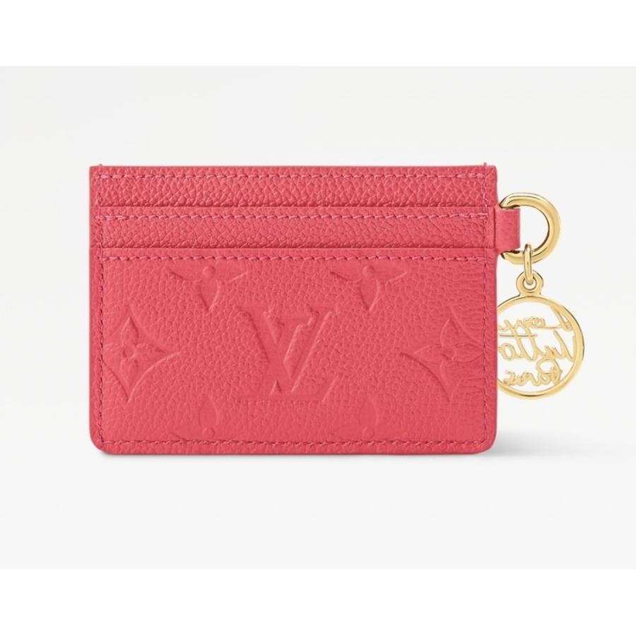 ルイヴィトン LOUIS VUITTON ポルト カルト LV チャームカードケース【ストロベリーピンク 】【送料無料】【正規品】の画像