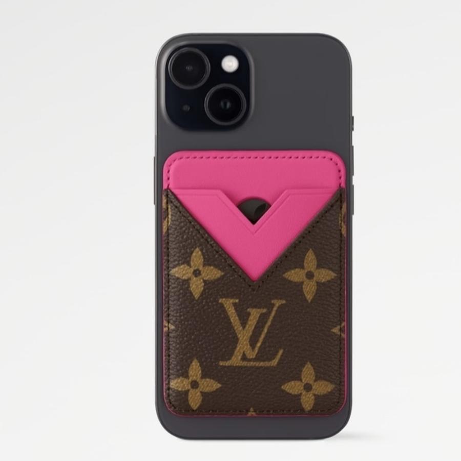 ルイヴィトン LOUIS VUITTON ポルト カルト マグネットiPhoneカバー【ポンディシェリピンク 】【送料無料】【正規品】の画像