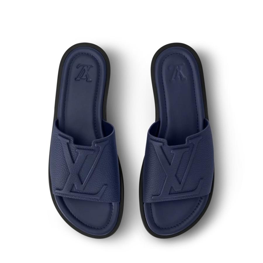 ルイヴィトン LOUIS VUITTON メンズ LV ポルトフィーノ ミュールサンダル【ブルー 】【送料無料】【正規品】の画像