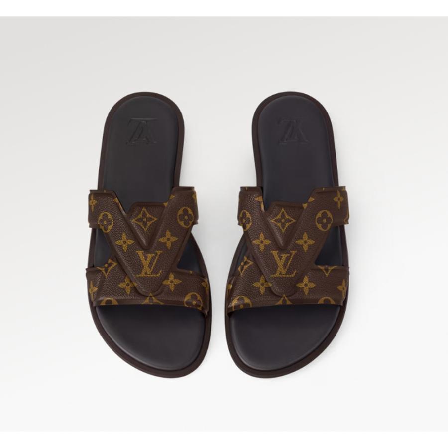 ルイヴィトン LOUIS VUITTON メンズ LV オアシス ミュールサンダル【エベヌ 】【送料無料】【正規品】の画像