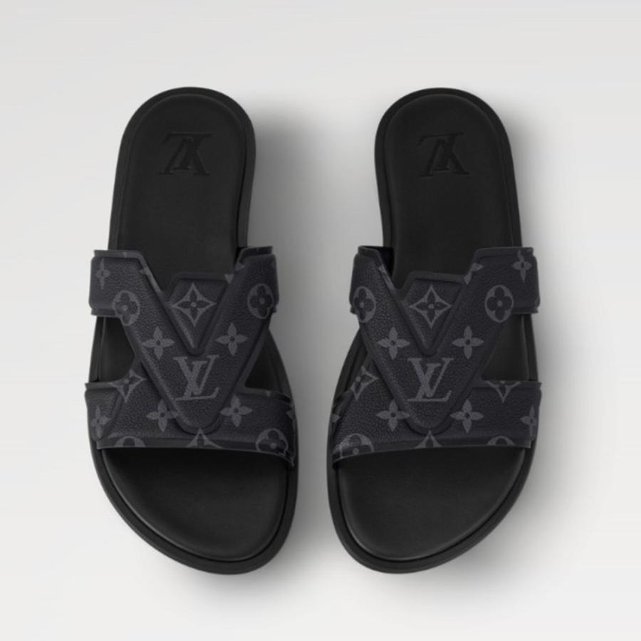 ルイヴィトン LOUIS VUITTON メンズ LV オアシス ミュールサンダル【モノグラム エクリプス 】【送料無料】【正規品】の画像