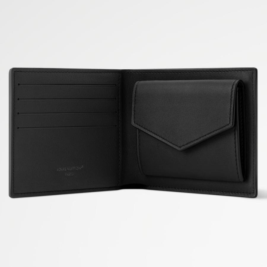 ルイヴィトン LOUIS VUITTON メンズ ポルトフォイユ マルコ折財布【ノワール 】【送料無料】【正規品】の画像