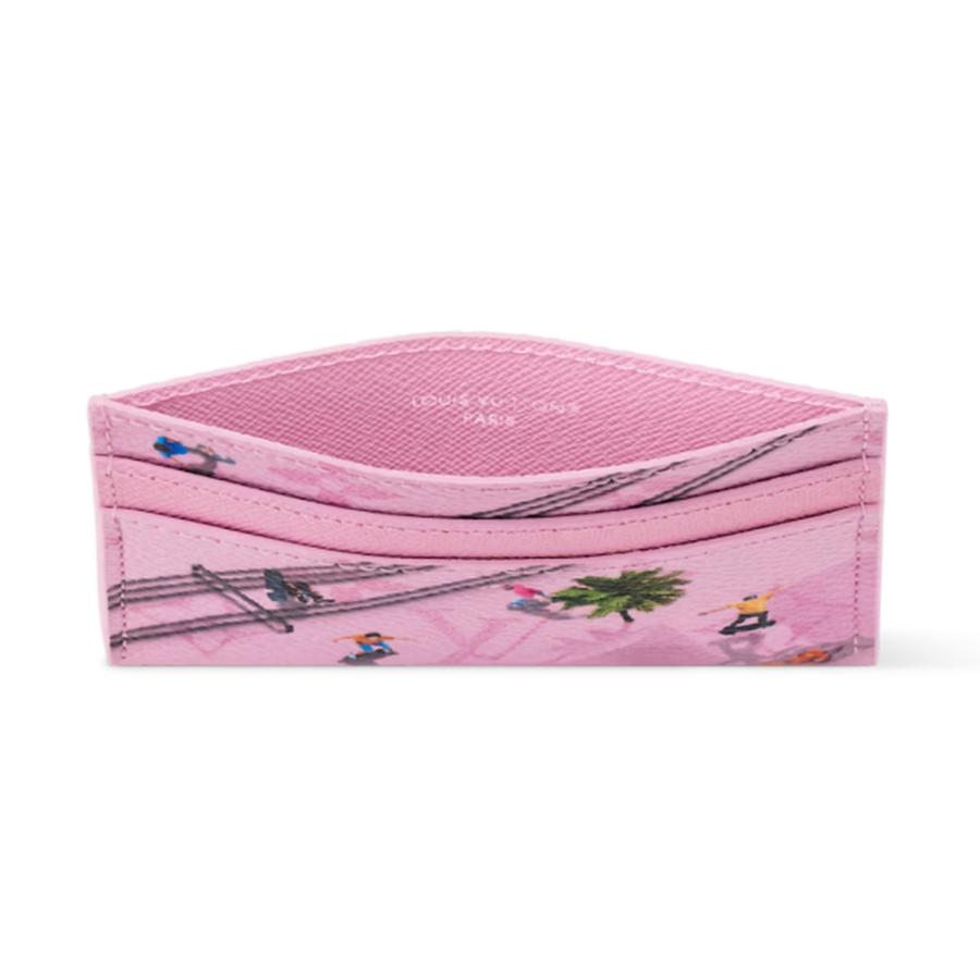 ルイヴィトン LOUIS VUITTON メンズ ポルト カルト ダブルカードケース【ローズ 】【送料無料】【正規品】の画像