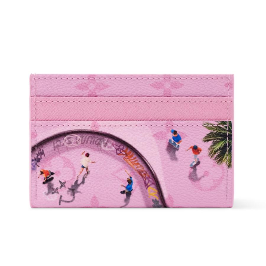 ルイヴィトン LOUIS VUITTON メンズ ポルト カルト ダブルカードケース【ローズ 】【送料無料】【正規品】の画像