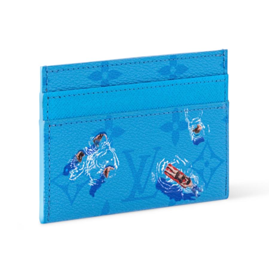 ルイヴィトン LOUIS VUITTON メンズ ポルト カルト ダブルカードケース【ブルーラグーン 】【送料無料】【正規品】の画像