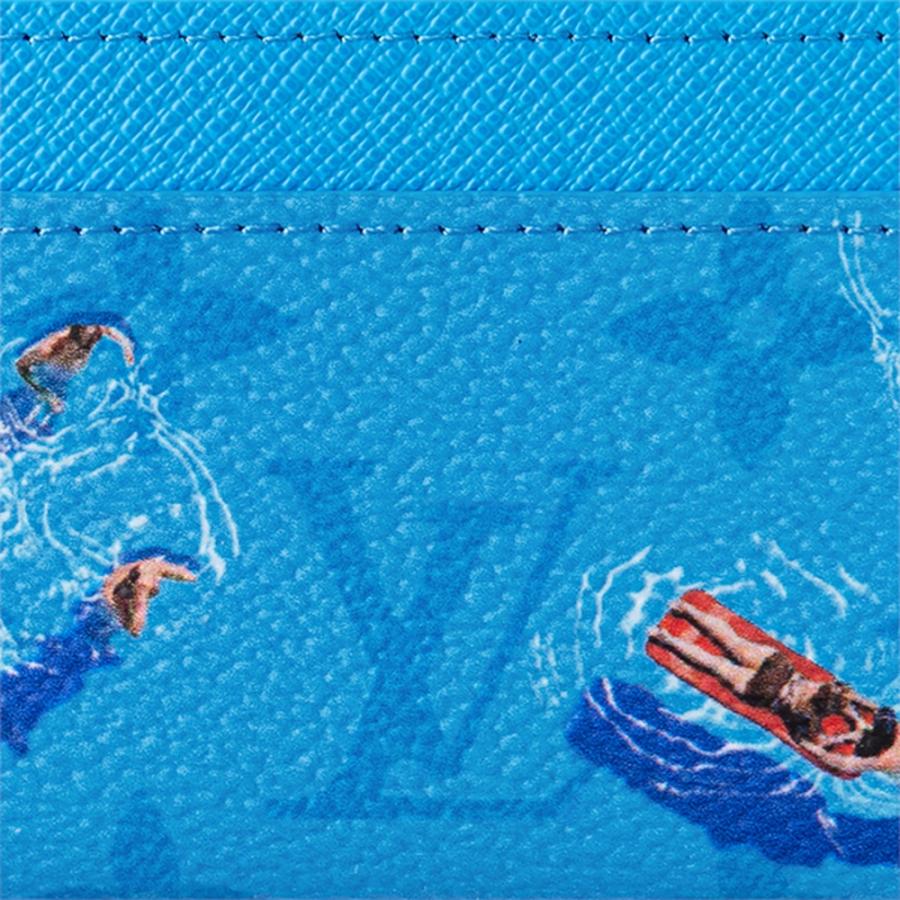 ルイヴィトン LOUIS VUITTON メンズ ポルト カルト ダブルカードケース【ブルーラグーン 】【送料無料】【正規品】の画像