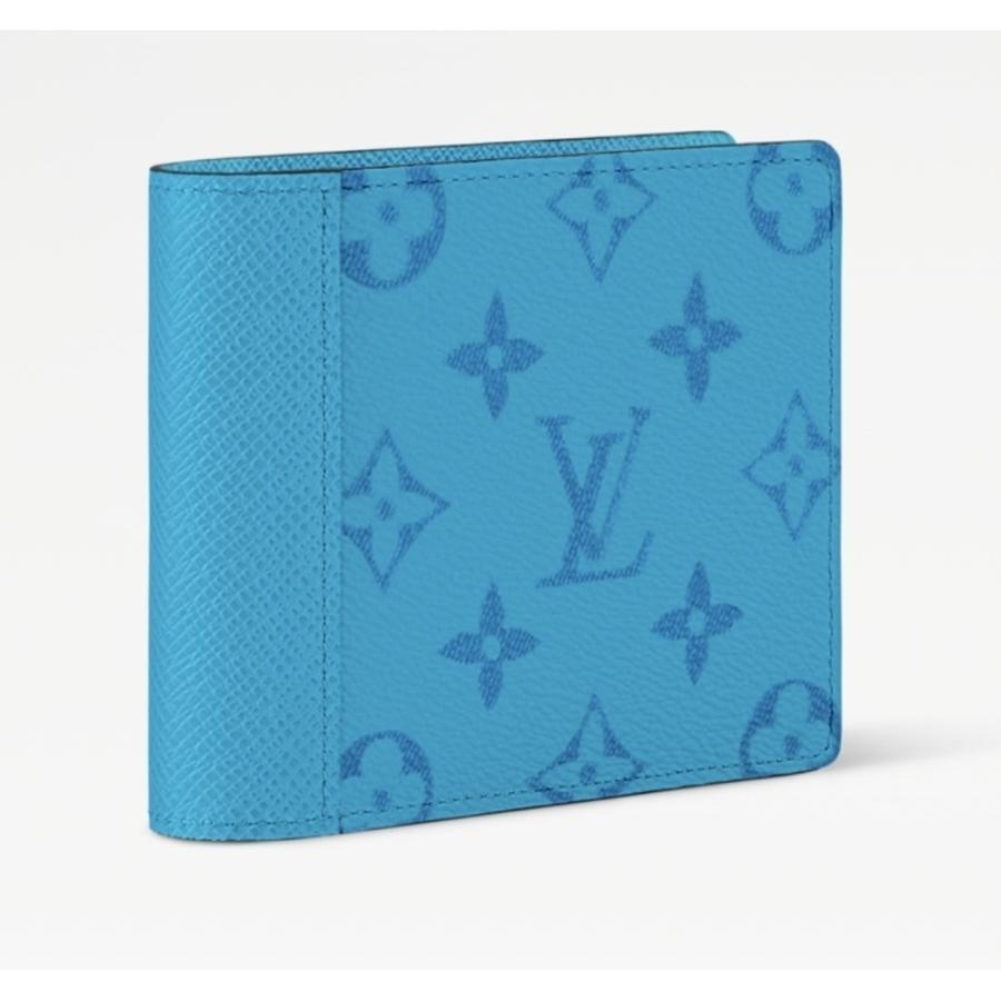 ルイヴィトン LOUIS VUITTON メンズ ポルトフォイユ ミュルティプル折財布【ブルーラグーン 】【送料無料】【正規品】の画像