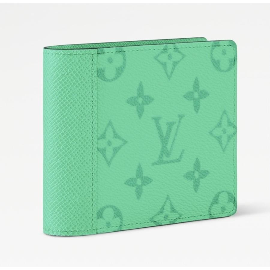ルイヴィトン LOUIS VUITTON メンズ ポルトフォイユ ミュルティプル折財布【ミント 】【送料無料】【正規品】の画像