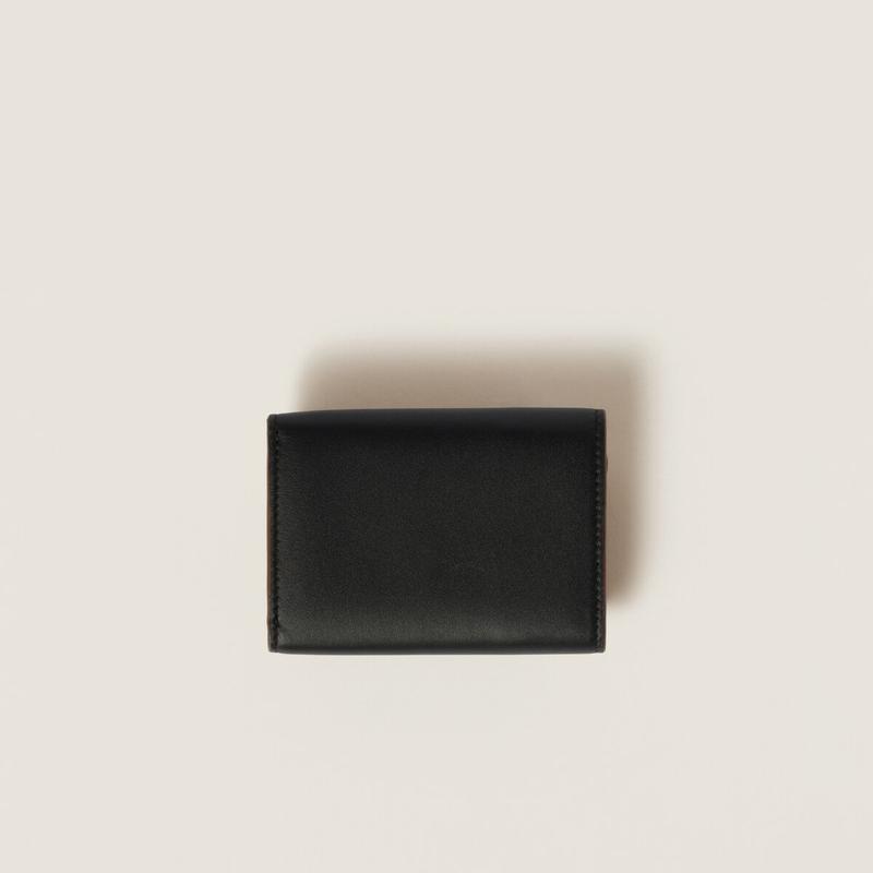 miu miu（ミュウミュウ） レザー 財布 5MH021_2CSB_F0B7K【ブラック