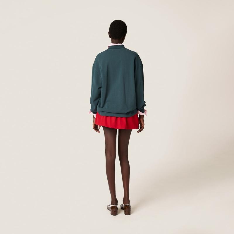miu miu（ミュウミュウ） コットンピケ ポロシャツ