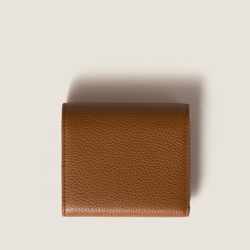 ミュウミュウ MIU MIU スモール レザー 財布 5MH051_ADT7_F0046【コニャック 】【送料無料】【正規品】の画像