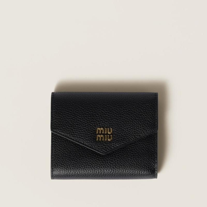 miu miu（ミュウミュウ） レザー 財布 5MH040_ADT7_F0002【ブラック