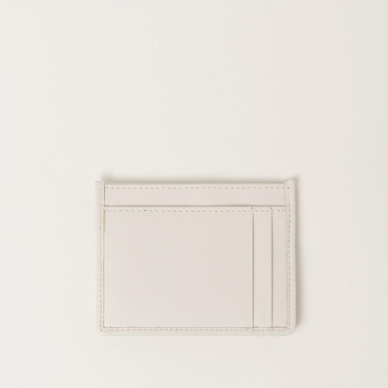 ミュウミュウ MIU MIU マテラッセレザー カードケース 5MC076_AFPP_F0009【ホワイト 】【送料無料】【正規品】の画像