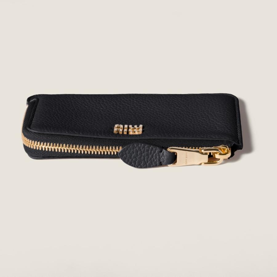 miu miu（ミュウミュウ） レザー ポーチ カードホルダー