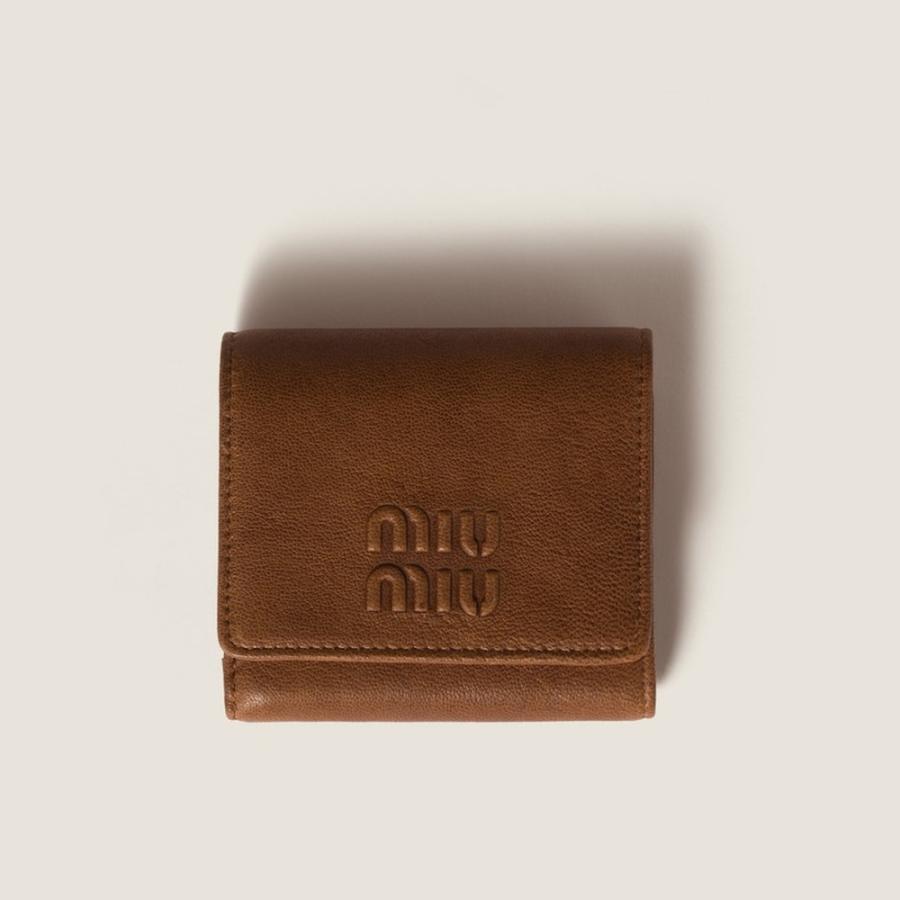 miu miu（ミュウミュウ） スモール ナッパレザー 財布 