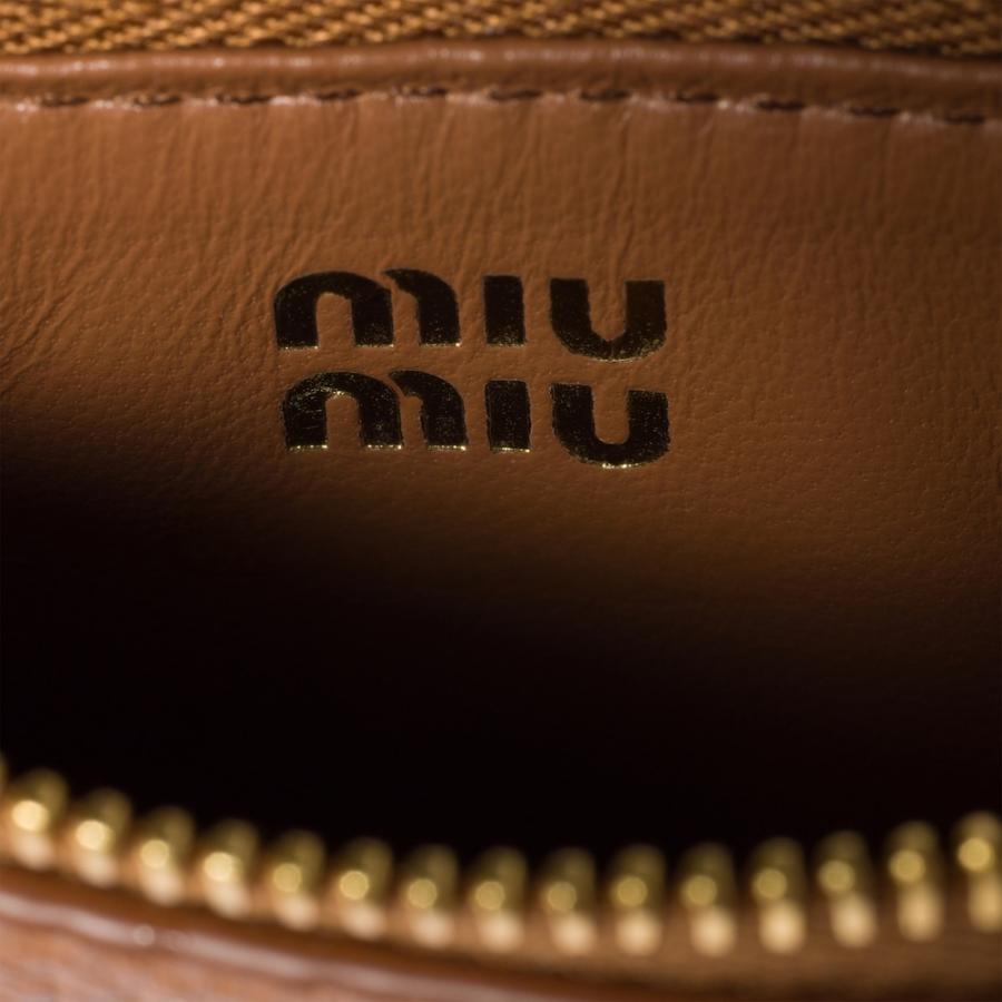 ミュウミュウ MIU MIU レザー ポーチ カードホルダー 5MB066_ADT7_F0046【コニャック 】【送料無料】【正規品】の画像