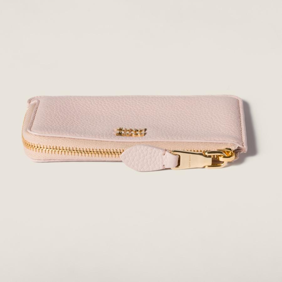 ミュウミュウ MIU MIU レザー ポーチ カードホルダー 5MB066_ADT7_F0LOZ【ジェム 】【送料無料】【正規品】の画像