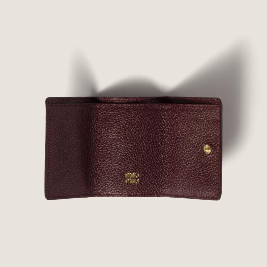 ミュウミュウ MIU MIU ヴィッテロダイノレザー 財布 5MH021_ADT7_F0007【ボルドー 】【送料無料】【正規品】の画像