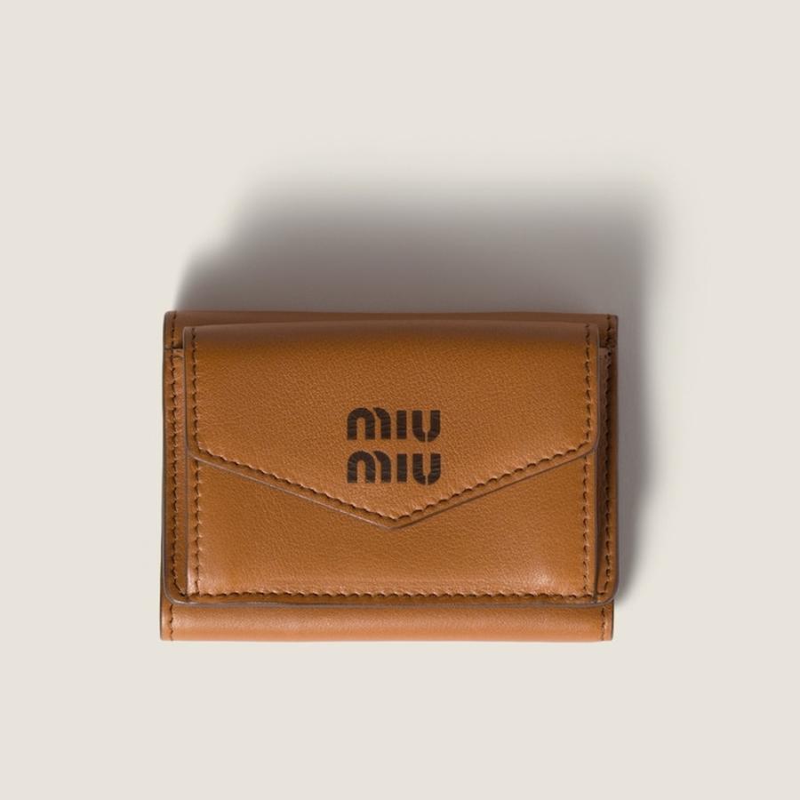 miu miu（ミュウミュウ） レザー 財布5MH021_2CV6_F0NQY【コニャック+